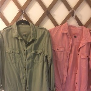 Women’s long sleeve button-down